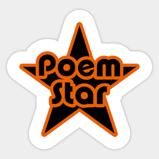 Poem Star 1 Sticker